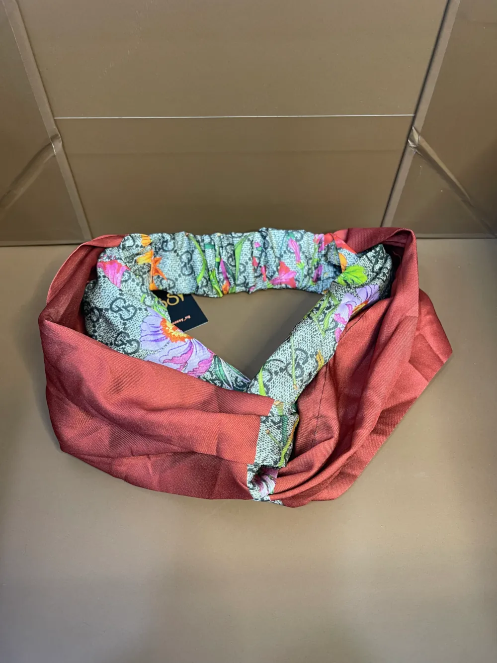 CELINE PRINT KNOT HAIR BAND 1012 - Image 2