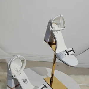 CHAIN TOP BLOCK HEEL SANDAL 690-12 - Image 3