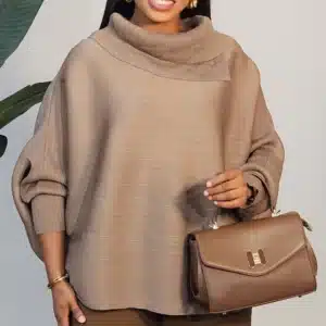 COWL NECK KIMONO SLEEVE MIYAKI TOP 8897 - Image 6