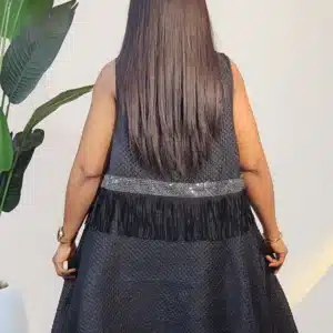 KIMONO JACKET W FRINGE DETAIL DW2508 - Image 4