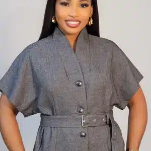 KIMONO SLEEVE BELTED TOP 0512 - Image 3