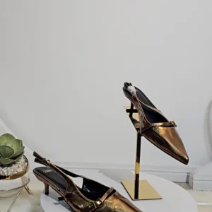 KITTEN BUCKLE COVER FRONT TOP SLING SHOE 5630-1 - Image 2