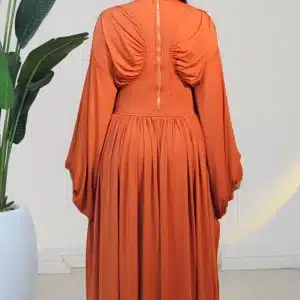 LYCRA BACK DETAIL MAXI DRESS 5899 - Image 4