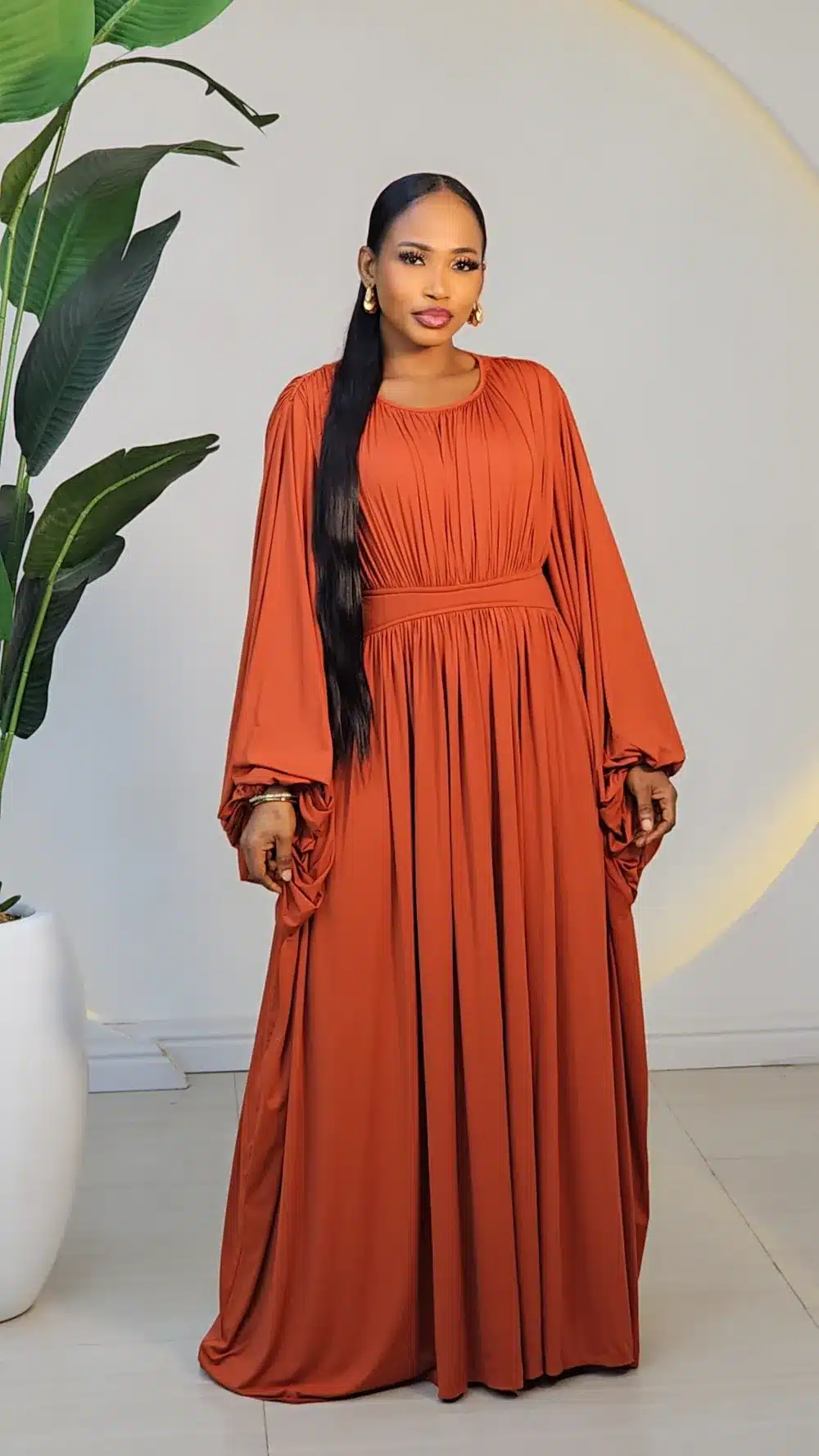 LYCRA BACK DETAIL MAXI DRESS 5899