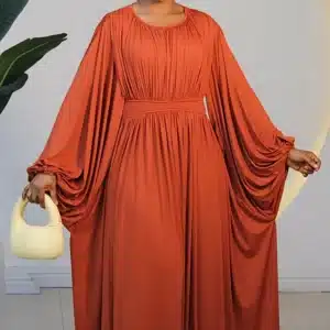 LYCRA BACK DETAIL MAXI DRESS 5899 - Image 3