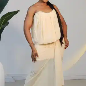 MESH ASYMMETRIC TUBE DRESS 1012 - Image 2