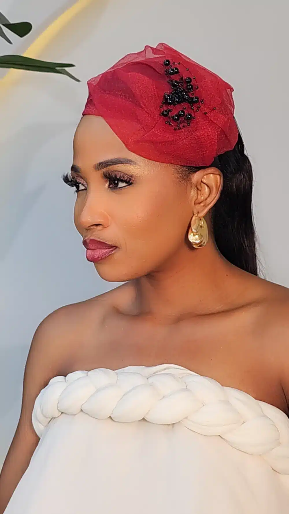 MESH PEARL DETAIL HAIR BAND 1012 - Image 2