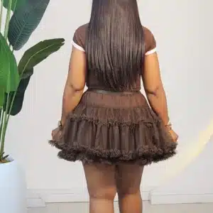 MESH SHORT SKATER SKIRT 8881 - Image 4