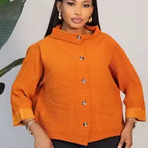 MIYAKE COLLAR BUTTON DOWN TOP 2911 - Image 9