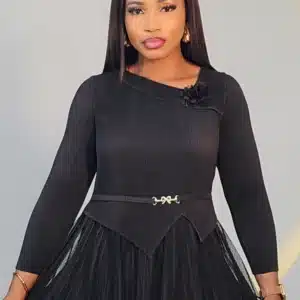 MIYAKI LACE SKATER DRESS 0512 - Image 4