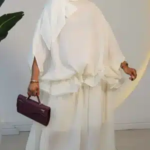 NECK KNOT STATEMENT PEPLUM DRESS 765