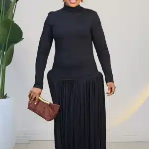 OPEN BACK LONG SLEEVE BUBBLE DRESS 903