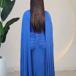 OVERLAP SHOULDER DRAPE DRESS 382 - Image 5