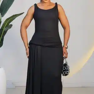 PLEATED WAIST TANK DRESS 892