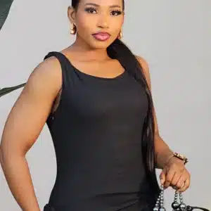 PLEATED WAIST TANK DRESS 892 - Image 2