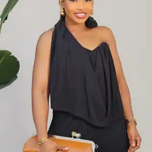 ROSE CURVE NECK TOP & PANT SET 909 - Image 2