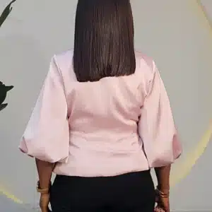 SATIN BUBBLE SLEEVE TOP 2911 - Image 5