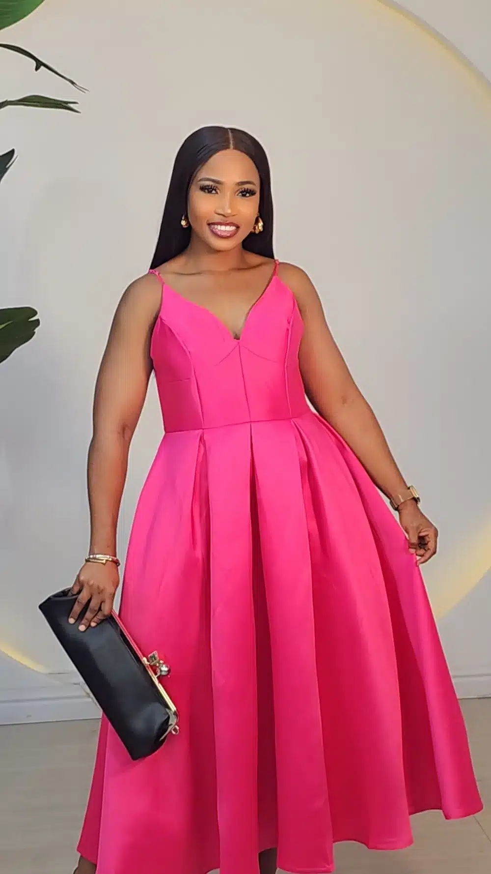 SATIN SPAG PLEAT SKATER DRESS 6253