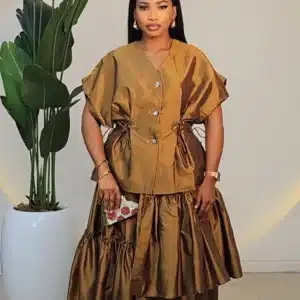 SIDE HEM SKIRT & LACE TOP SET 2911 - Image 7