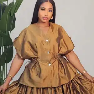 SIDE HEM SKIRT & LACE TOP SET 2911 - Image 3