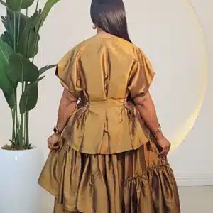 SIDE HEM SKIRT & LACE TOP SET 2911 - Image 9