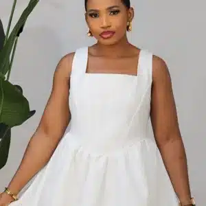 SLEEVELESS CORSET SHORT SKATER DRESS 5663 - Image 2