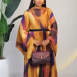 SPLASH PLEAT SKIRT & BAT SLEEVE TOP SET 683 - Image 2