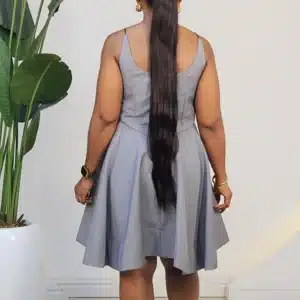 STUD PATCH SPAG SKATER SHORT DRESS 5806 - Image 3