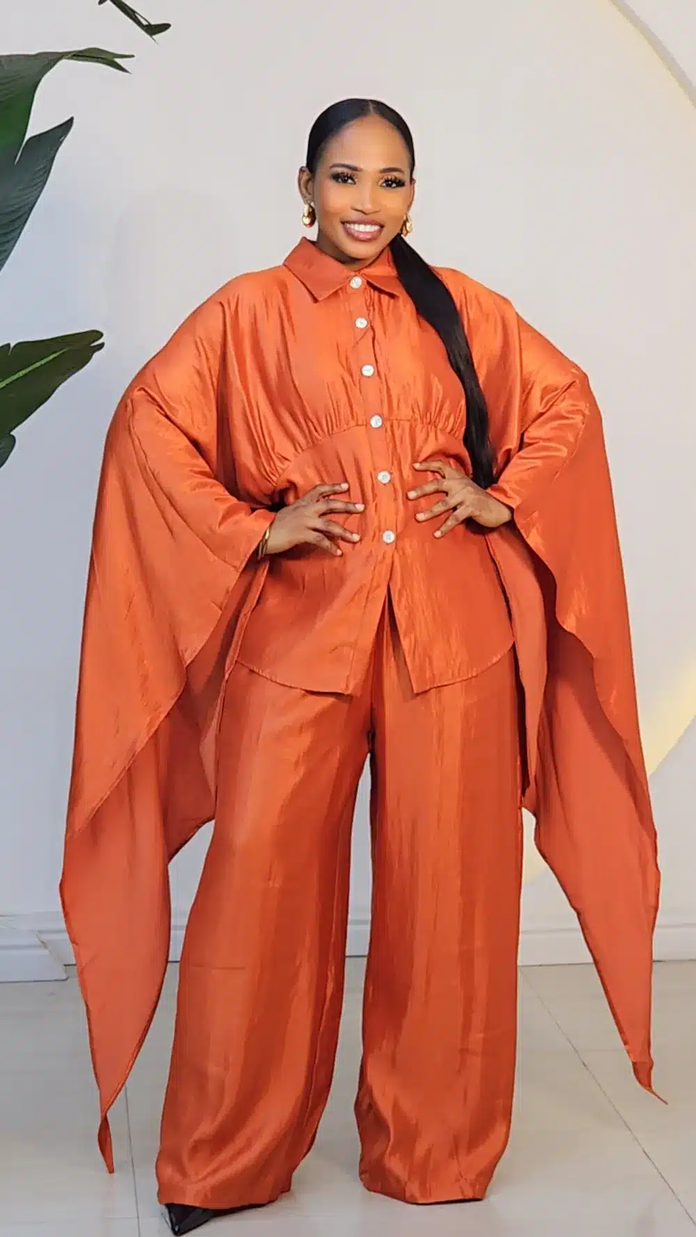 SWING KIMONO SLEEVE TOP & PANT SET 1012