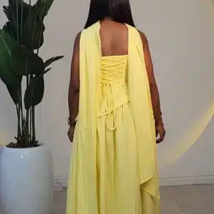 TUBE LACE UP BACK SLIT DRESS 2911 - Image 14