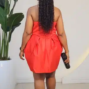 TUBE SATIN SHORT DRESS 1912 - Image 3