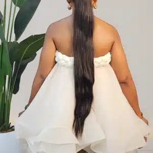 TUBE SWING WOVEN CHEST DRESS 825 - Image 3