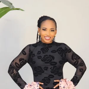 2-TONE BELL SLEEVE PRINT MESH MAXI 7003 - Image 2