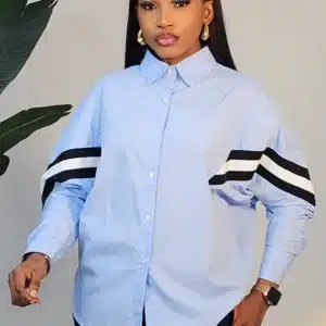 3 TONE SLEEVE KNOT SHIRT 1007 - Image 2