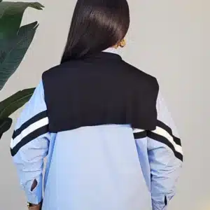 3 TONE SLEEVE KNOT SHIRT 1007 - Image 3