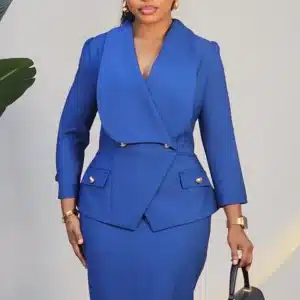 BOLD COLLAR PEPLUM MIDI DRESS 2970