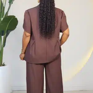 DETAILED SLEEVE JACKET & PANT SET 3012 - Image 7