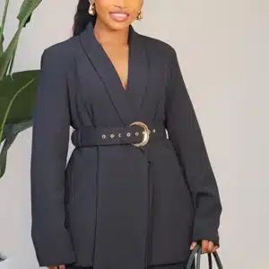 FRONT DRAPE BLAZERS & PANT SET 0301A - Image 5