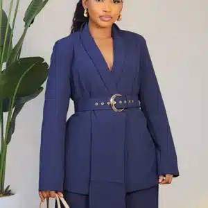 FRONT DRAPE BLAZERS & PANT SET 0301A - Image 4