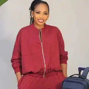 FRONT ZIP JUMPER & JOGGERS SET 2601A - Image 2