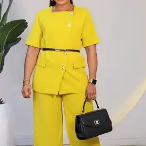 SLANT BUTTON JACKET & PANT SET 0901 - Image 3