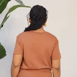 STUDDED ANIMAL PRINT FRONT INSCRIBE TSHIRT 0901 - Image 7