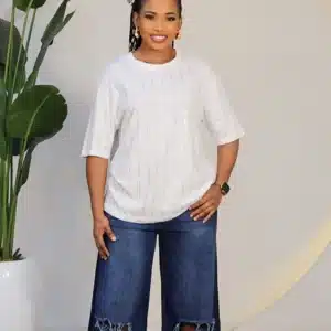 STUDDED FRONT STRIPE TSHIRT 0901 - Image 3