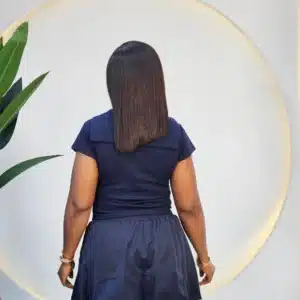 BACK CAPE KNOT TOP & SHORT SKIRT SET 2577 - Image 5