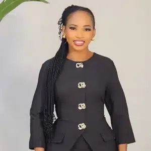 BOLD CHEST BUTTON PEPLUM DRESS L777 - Image 4