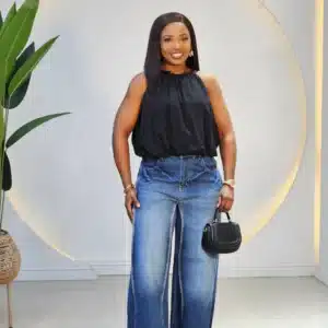 BUBBLE HEM PLEATED NECK TOP 8808 - Image 3