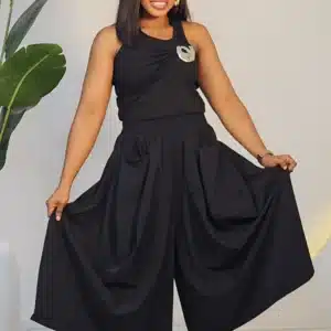 FRONT POCKET CULOTTOES ROMPER 11162 - Image 2