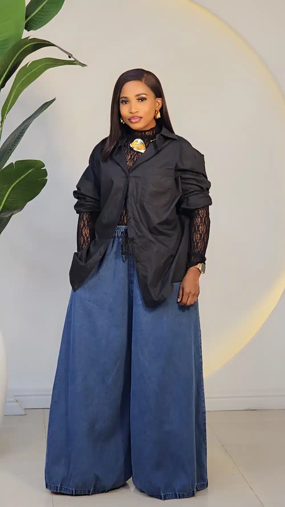 PALAZZO MOM JEANS 607