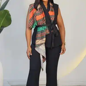 SHAWL WRAP TOP & PANT 2IN1 - Image 3