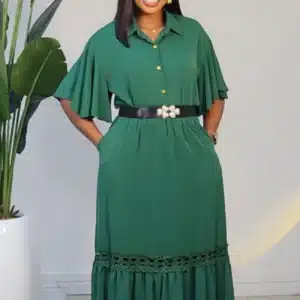 2-LAYERS HEM MAXI SKIRT & TOP - Image 2